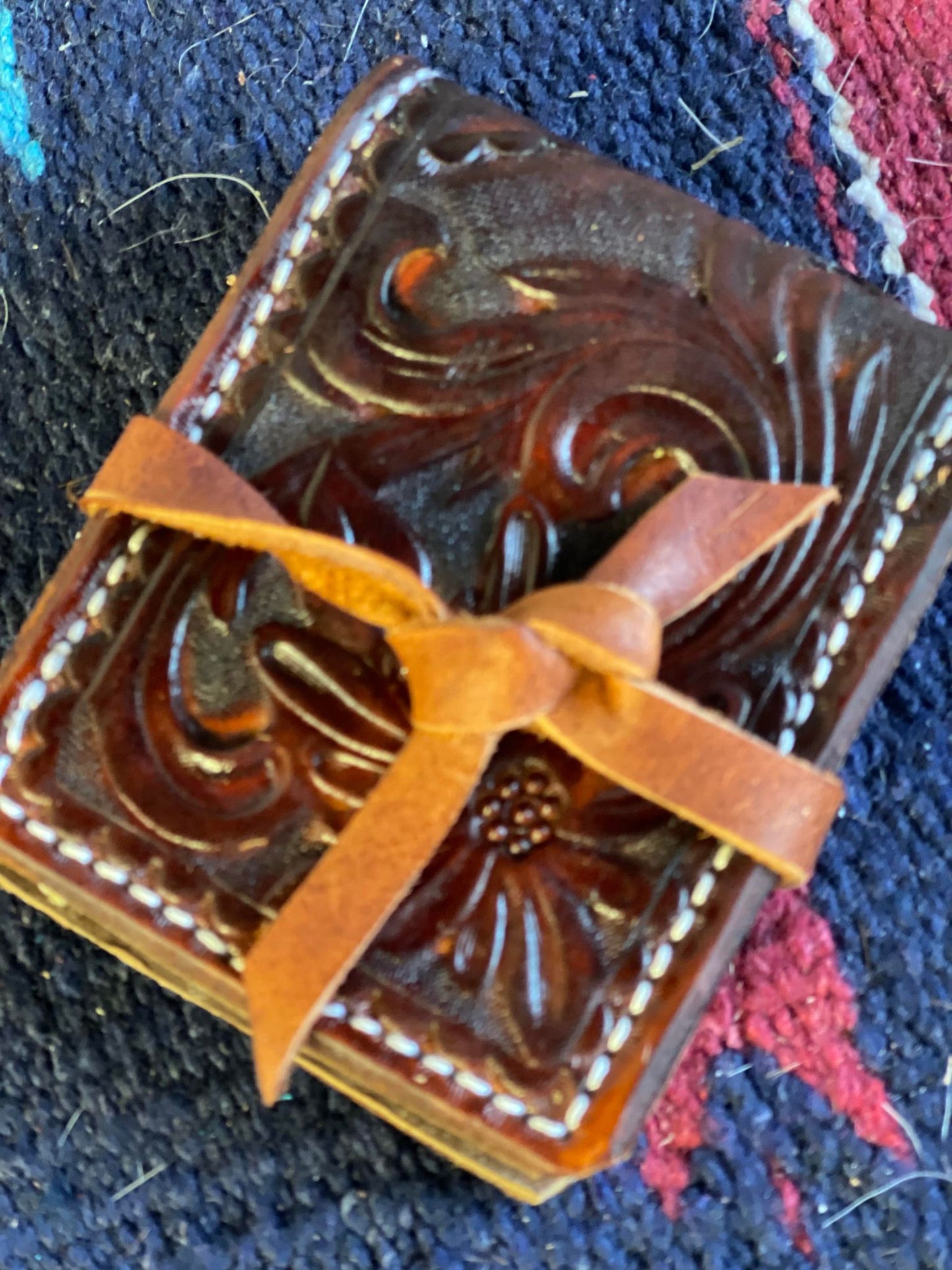 Dark Floral Men's Front Pocket Wallet