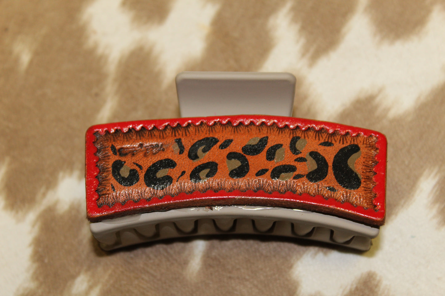 Leopard and Red Clip