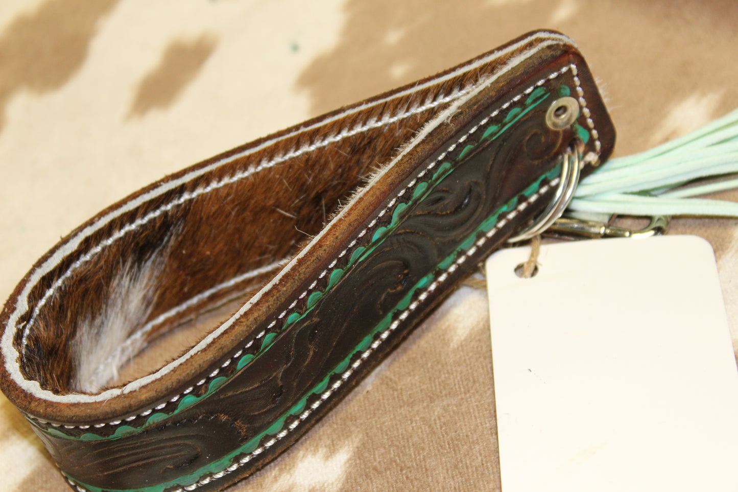 Floral Hairon Wristlet