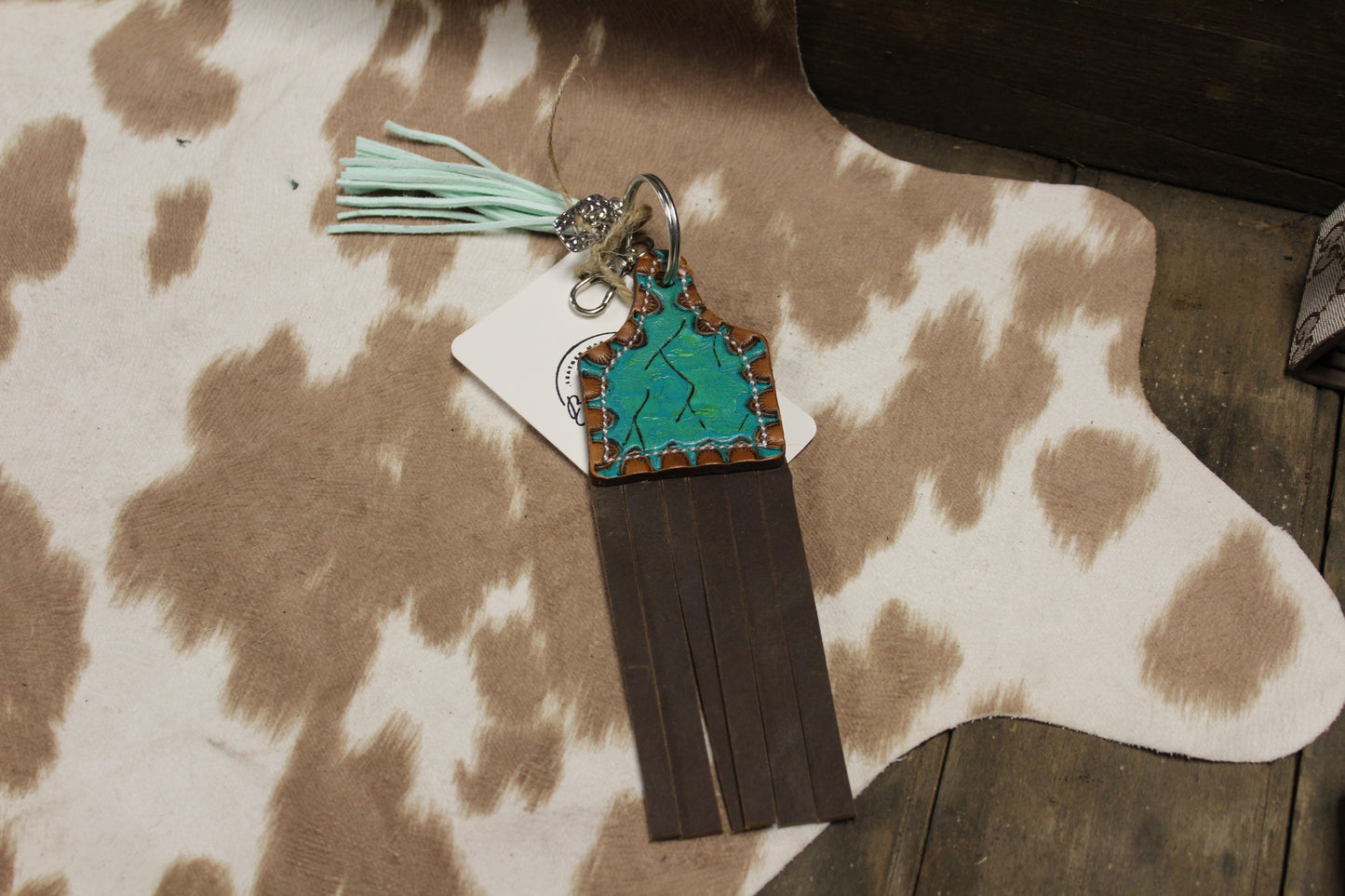 Stone Keychain or Purse Charm