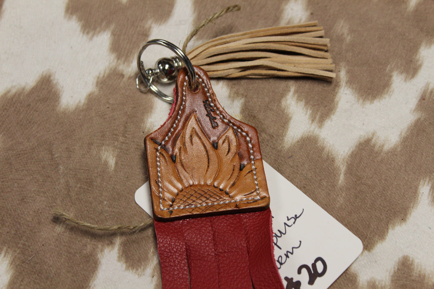 Floral Keychain or Purse Charm