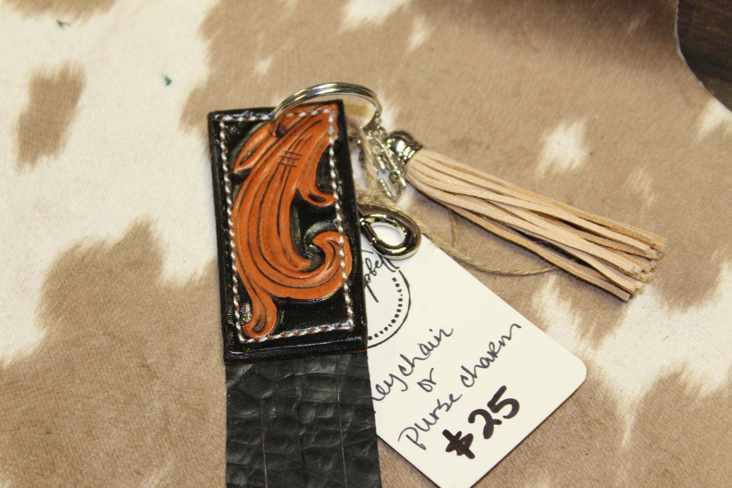Black Keychain or Purse Charm