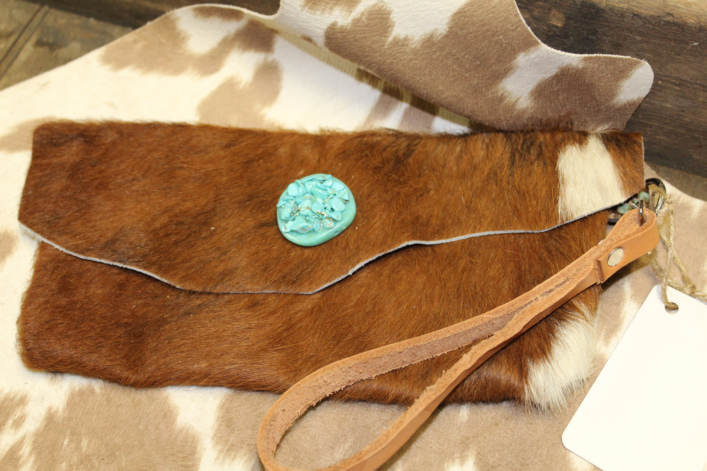 Turquoise Stone Clutch